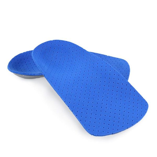 

1 pair arch half pad flat foot correction female male movement absorption feet bow support insole l9be, Black