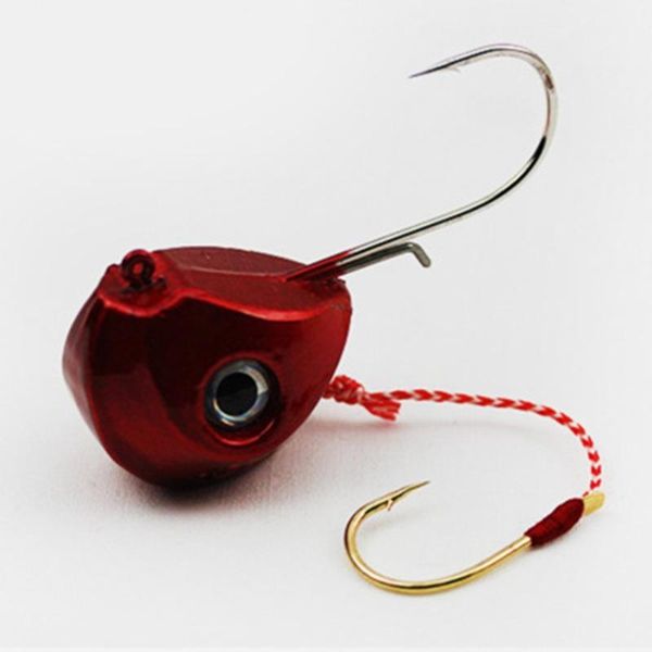 

jig lures 40g 60g 80g 100g lead head jigs with single hook pesca accessories boat fishing enquipment