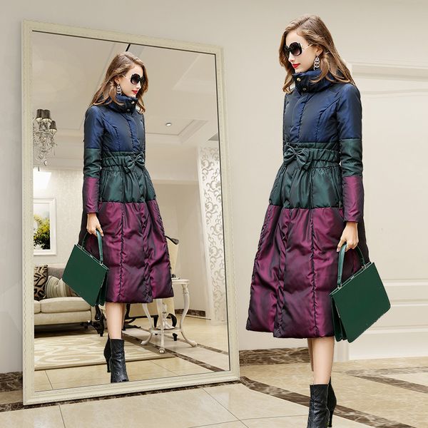 

parka winter jacket women clothes 2020 korean vintage long warm parkas coats and jackets plus size manteau femme hiver zt4468, Black