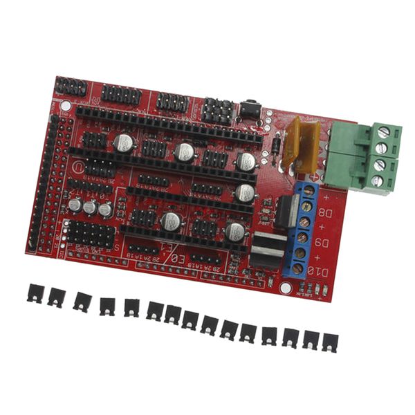 

fully assembled 3d printer controller board for ramps 1.4 arduino mega shield