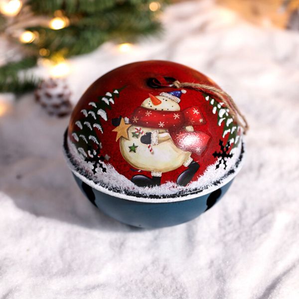 

christmas jingle bells cartoon santa paint bell christmas tree hanging ornaments cascabeles manualidades bells pendant