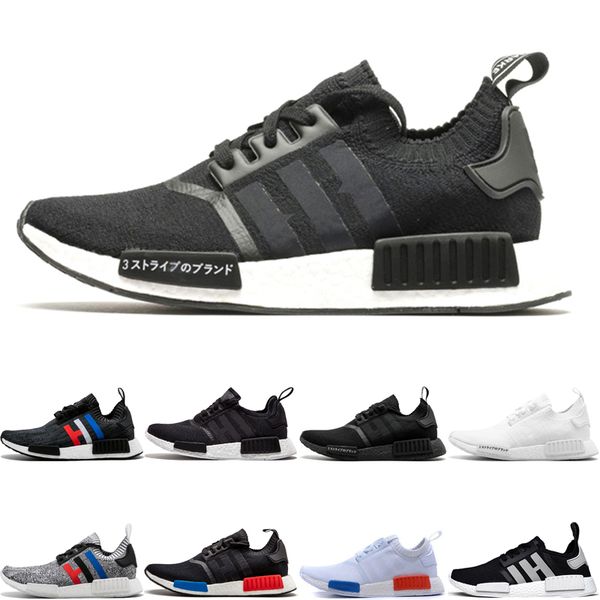 

2019 r1 japan black white designer running shoes for men women classic mens triple white black oreo red sports womens og black sneakers