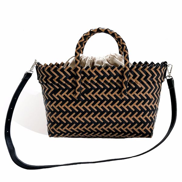 

shopping basket shopping bag black bali handmade woven bag messenger wind bohemian beach