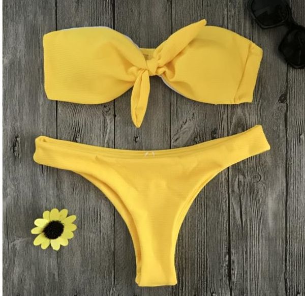 

2019 shoulder strap chest knot 2019 shoulder strap chest knot swimsuit bikini swimsuit bikini, White;black