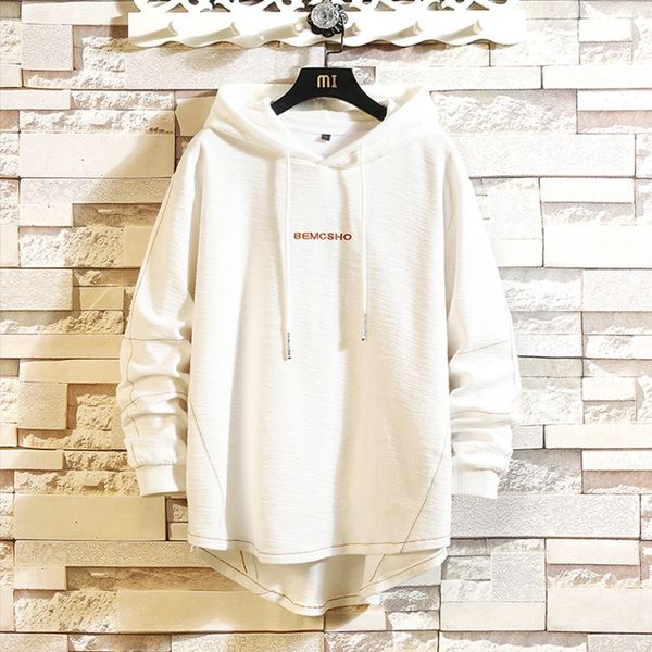 

korean mens sweatershirts casual hoodie outwear men's new style fashion casual cap guard pure color comfortable clothes, Black