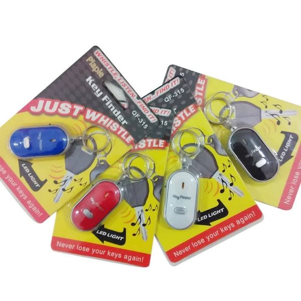 

locator -anti lost keychain & key finder w/tracker whistle sound &led light get back necklace mother's day gift, Silver