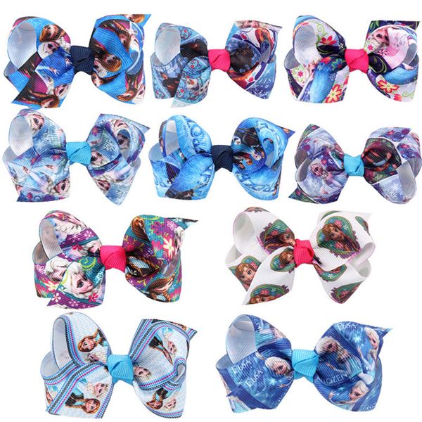 

girls baby cartoon hairpin ribbon bubble children hair clip children bowknot barrettes party accessories, Slivery;white