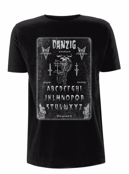 

danzig 'ouija board' t shirt - new, White;black