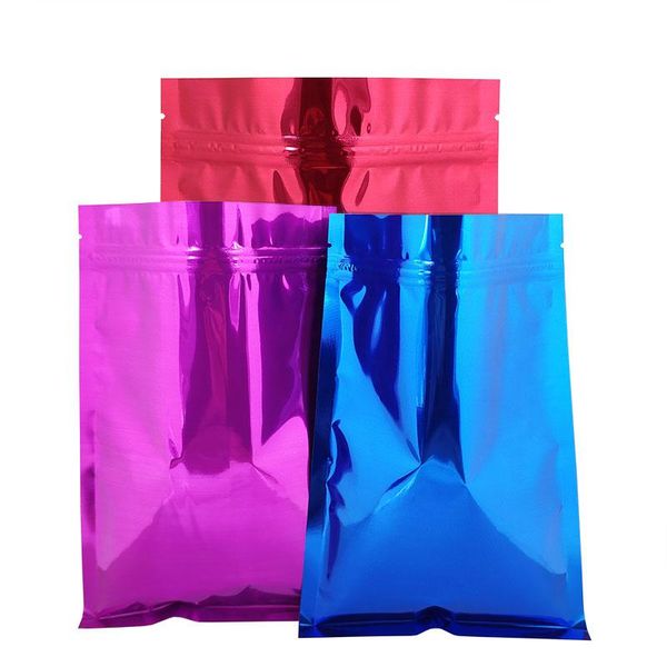 

8.5*13 см 500 шт. красочные майлар алюминиевая фольга zip lock сумки для хранения сумки 10 цвет чай мешки еда storge сумка с застежкой-молни