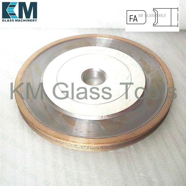 

150x22xfa3-5mm peripheral diamond wheel flat edge with arris,grinding wheel for shape glass edging machine,1dd6v
