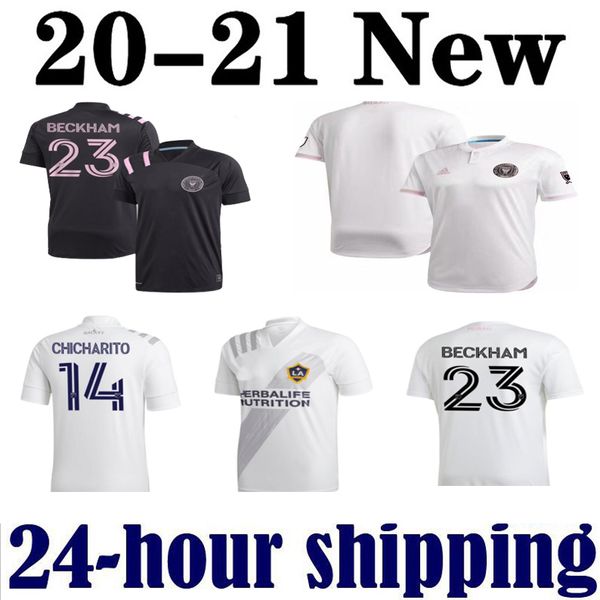 

thailand 2020 inter miami beckham 23 black lafc carlos vela 10 soccer jerseys 2021 los angeles fc la galaxy chicharito 14 football shirts, Black;yellow
