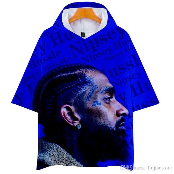 

nipsey hussle 3d printed tshirts мода капюшоном сыпучие тройники вскользь подросток пара tops, White;black