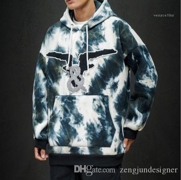 

designer hoodies long sleeve pullover floral print oversize style homme couple clothing hip hop fashion janpanese apparel 5xl mens autumn, Black