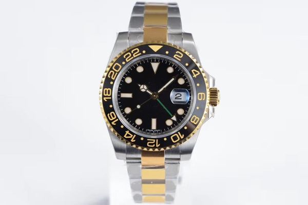 

высокое качество basel world 40мм gmt batman 126710 126711 116710 126715 126719116713 eta3186 движение автоматические часы мужские часы, Slivery;brown
