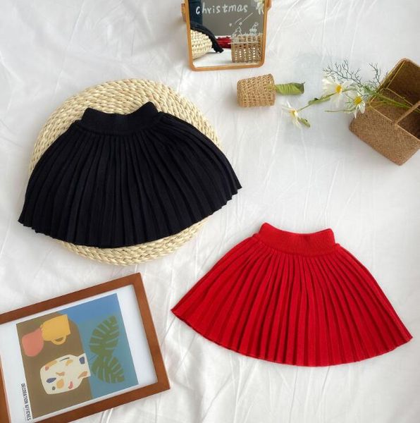 

2020 new wholesale girls knitted skirt spring cotton fashion girls skirts 1-6 years hj820