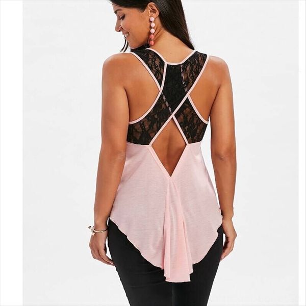 

women's sleeveless cross women's sleeveless lace lace vest cross vest top, White