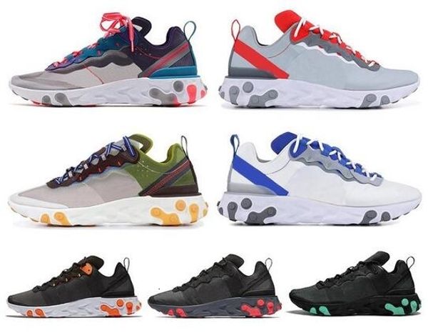

react element 87 55 running shoes for men women red orbit moss royal tint jade total orange navy mens trainers sports sneakers 36-45