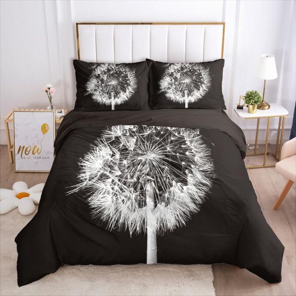

onglyp 3d dandelion bedding set duvet cover with pillow case single twin double full  king size bedding sets quilt cover