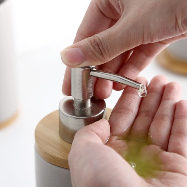 

3pcs ceramic bathroom accessories set fashion soap dispenser toothbrush holder tumbler ceramic household bathroom product