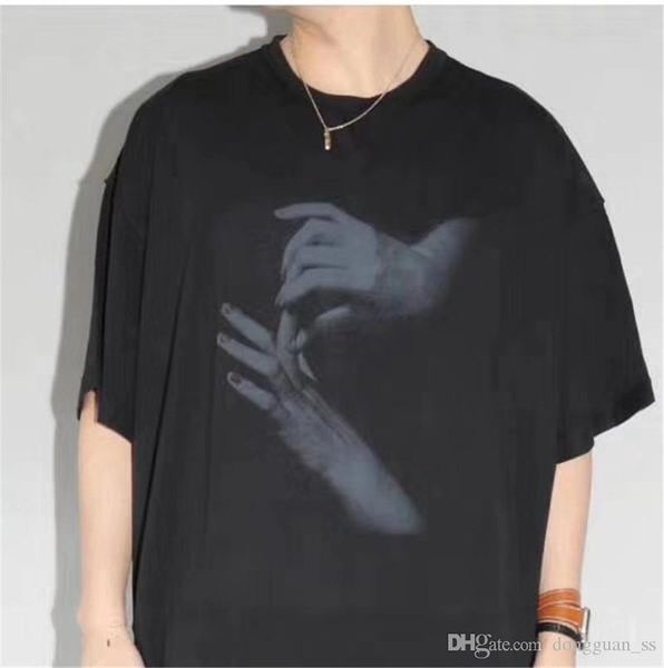 

2020ss t shirts men women streetwear print tees cotton short sleeve mens, White;black