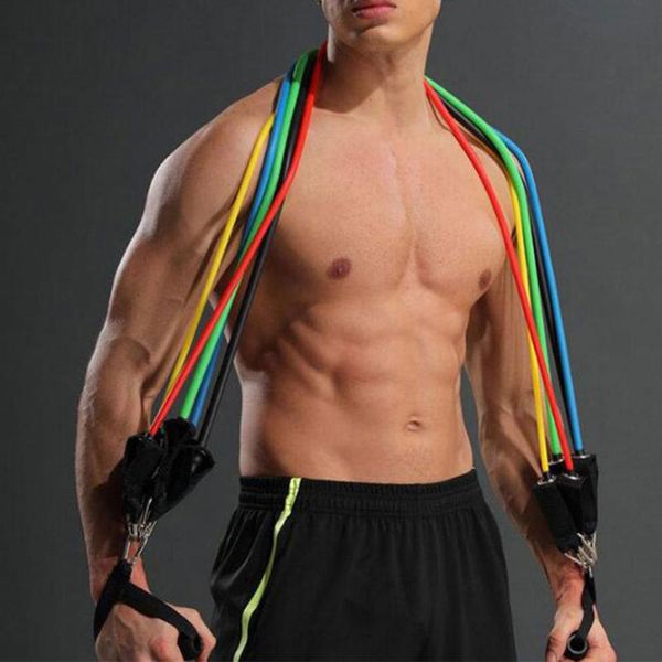 

yoga band tube resistance bands set fitness elastic rubber band training workout expander pull rope gym fitness equipment