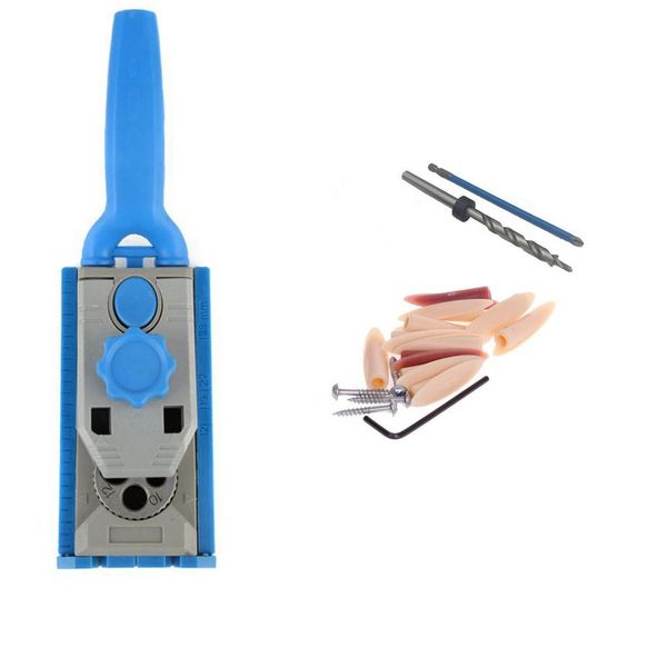 

woodworking pocket hole jig system drill guide joinery clamping jig for wood drilling hole saw tool multitool attachment