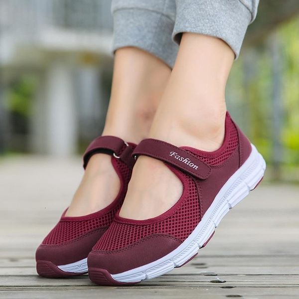 

women shoes 2019 new spring light mesh sneakers women flats shoes comfortable hiking outdoor mother ladies casual shoes