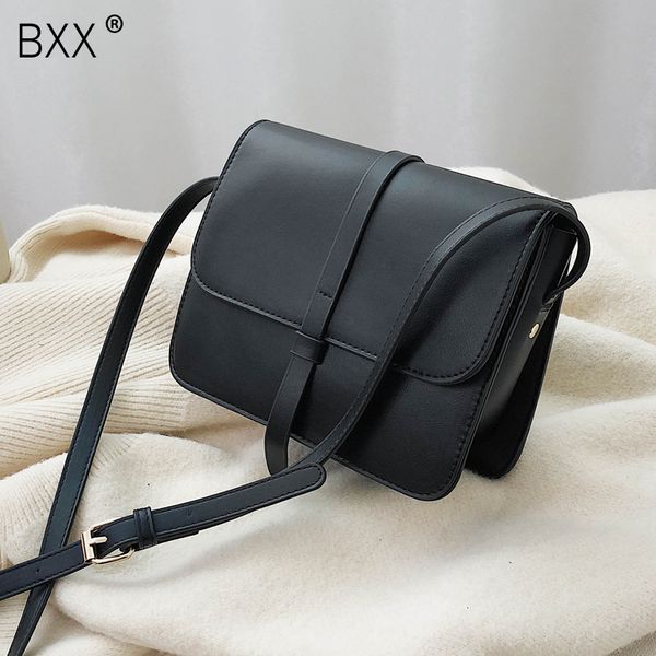 

bxx] pu leather crossbody bags for women 2020 fashion mini all-match flap shoulder messenger bag female travel handbags hk046