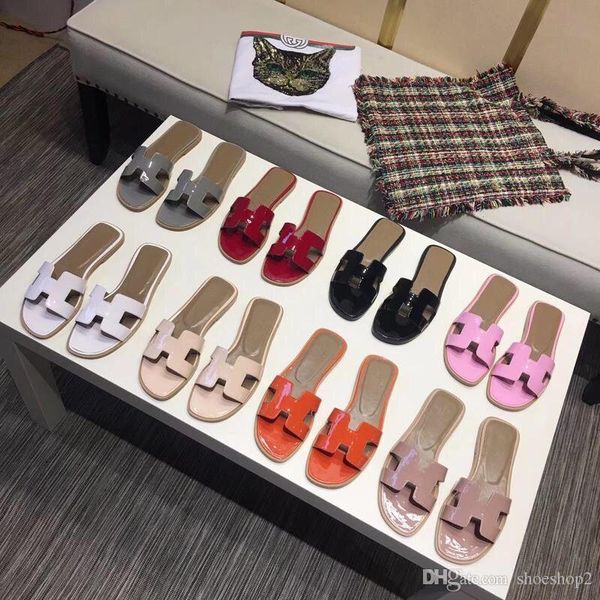 

Новые сандалии французских женщин высокого класса тапочки женская кожа 2018 Мода п