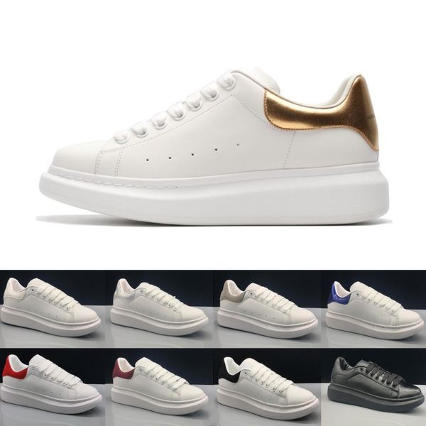 

2019s designer casual shoes white black gold red men women leather shoe fashion classical platform party trainer sports sneakers