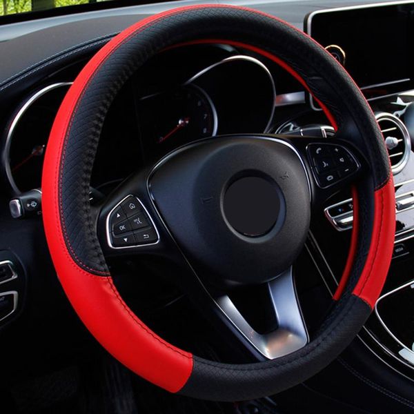 

38cm steering wheel cover leather anti-slip microfiber non-slip universal covers