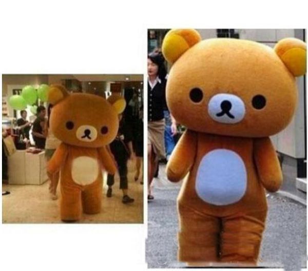 2019 venta caliente personalizado Rilakkuma / Lazy bear mascota disfraces vestido EMS envío gratis