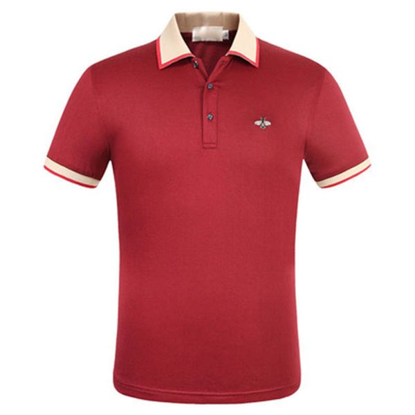 

20ss mens womens polo t shirt fashion men polos casual mens polo striped neck breathable summer short sleeves, White;black