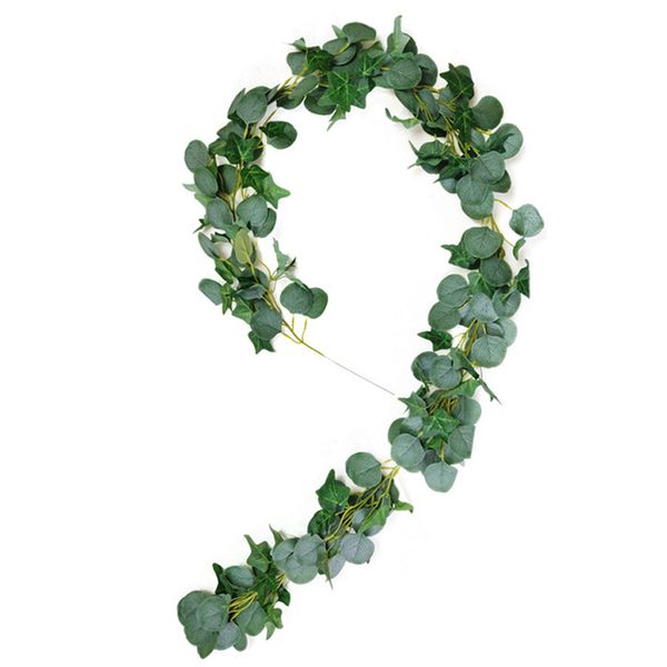 

2 m wedding decorative plant artificial rattan garland fabric green durable garden vine simulation leaf hanging