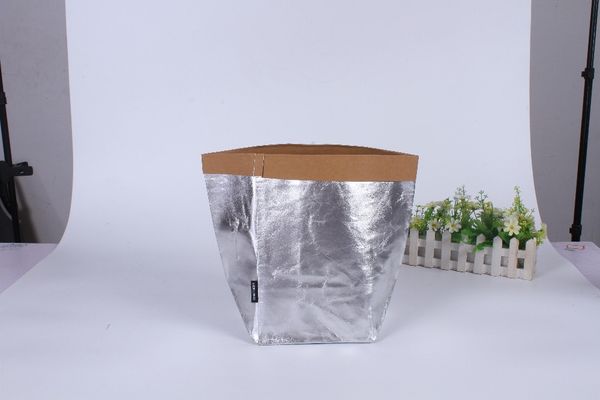 

promotional customized washable brown paper bag