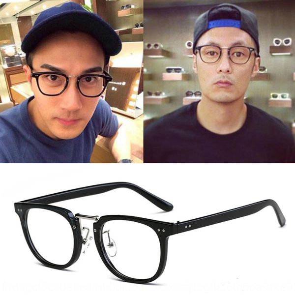 

2019 yu wenle fu yuanhui frame plain frame myopia myopia glasses glasses, Silver