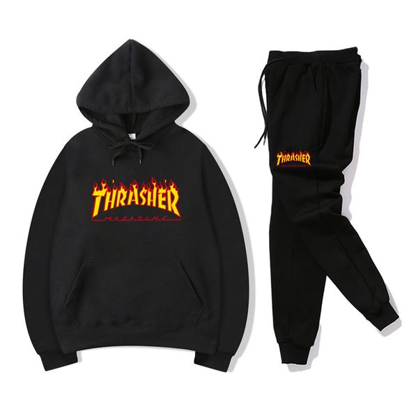 

mens tracksuit hoodie long sleeve hoodies+pants two piece sets fashion outfit suits long sleeve tracksuits for men, Gray