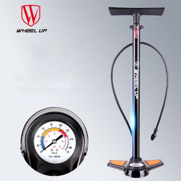 

bicycle pump portable cycling air pump inflator high pressure mtb mountain bike multi-functional pumps with gauge 170psi