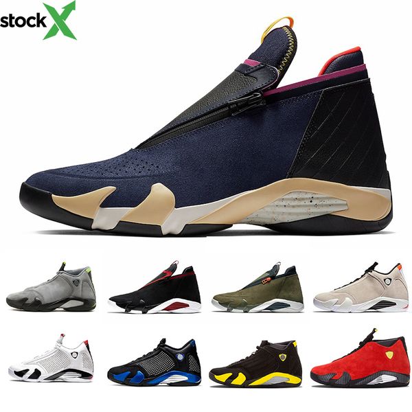 

grey light graphite 14s dmp 14 mens basketball shoes xvi reverse dmp university red last sjumpman z varsity royal men sports sneakers, Black