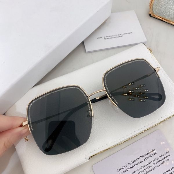 

luxury 182 sunglasses fashion women brand deisnger popular full frame uv400 lens summer style big square frame come with case, White;black