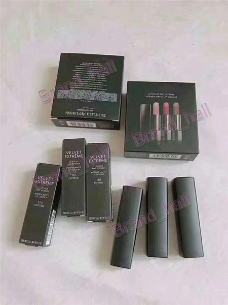 

Famou brand makeup matte lip tick 3pc et velvet extreme inten e matte lip color velvet tube lip kit maquillage