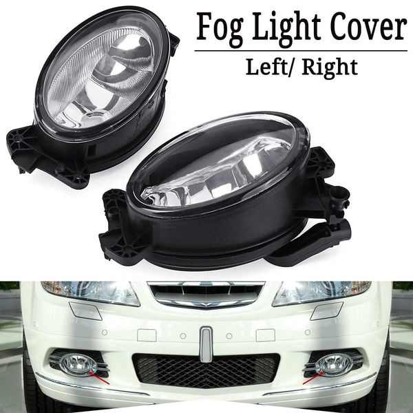 

l/ r front fog light lamp cover lamp hood without bulb for mercedes-benz w204 w211 w219 w164 2007 2008 2009 2010 2011 2012