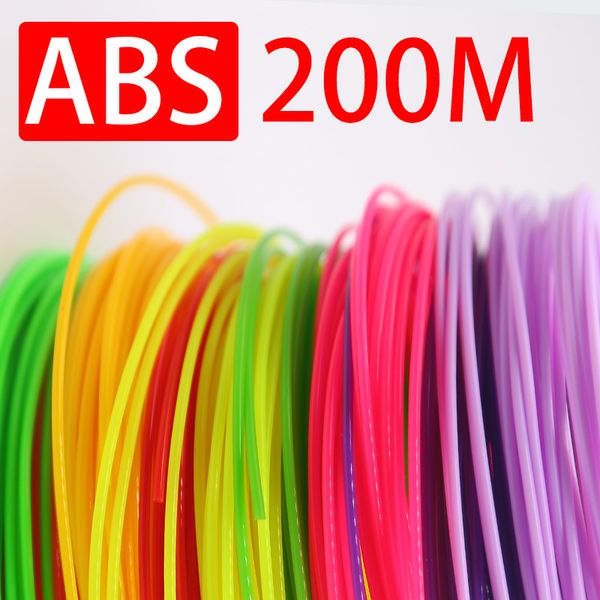 

20 colors each color 10 meter 1.75mm abs 3d printing pen filament refills,200m 3d printing drawing pen supplies gift for kids, Black;red