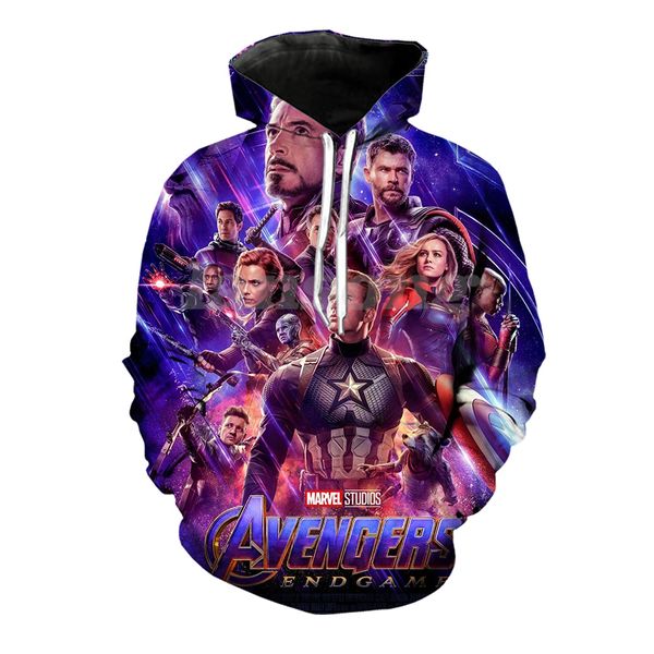 

endgame 3d print hoody/tee shirt/sweatshirt/hoodie/pants men harajuku funny pullover tracksuit streetwear hiphop jacket, Black