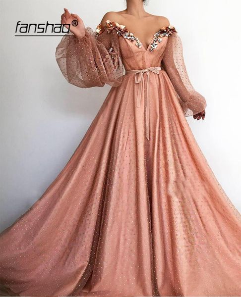 

orange muslim evening dresses off the shoulder long sleeves lantern islamic dubai saudi arabic formal evening gown prom dress, White;black