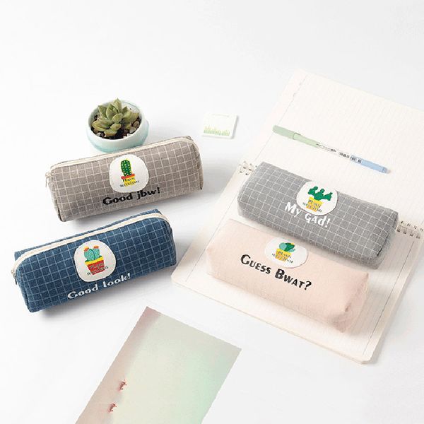 

природные cactus время хлопок пенал карандаш творческий мешок творческий моделирование украшения мешок школьные принадлежности