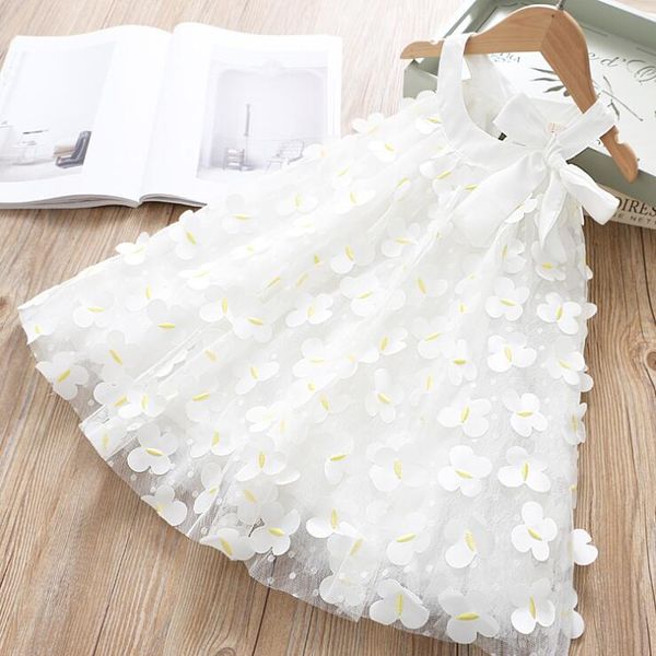 

flower girls wedding dress 2020 summer bow tie sleeveless dresses kids dress for girl wholesale, Red;yellow