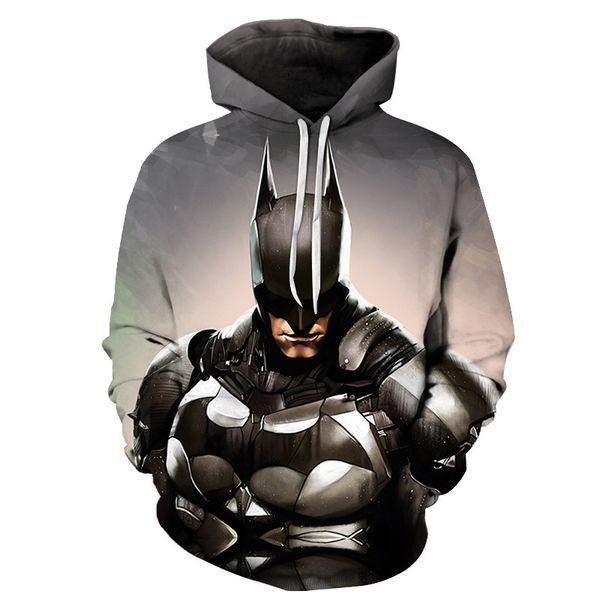 

3d hoodie men's hoodie casual sportswear men's sweatshirt coat pullover, Black