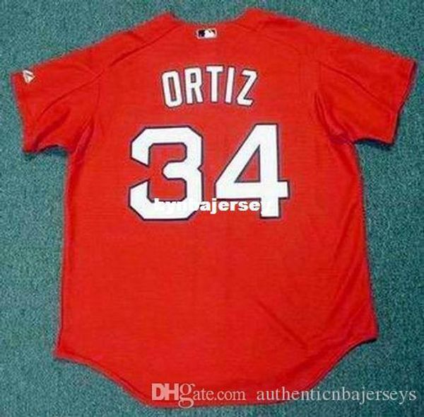 

custom david ortiz boston stitched 2005 majestic vintage baseball jersey retro mens jerseys running, Black;blue