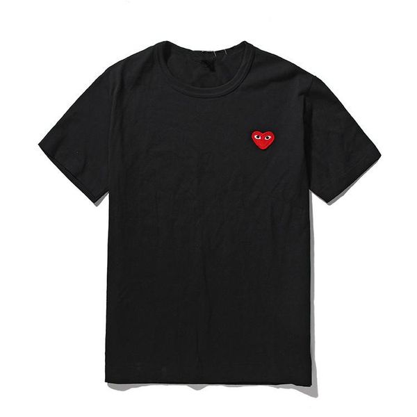 

Мужские дизайнерские футболки CDG play commes хлопок OFF красное сердце Спортивные футбо